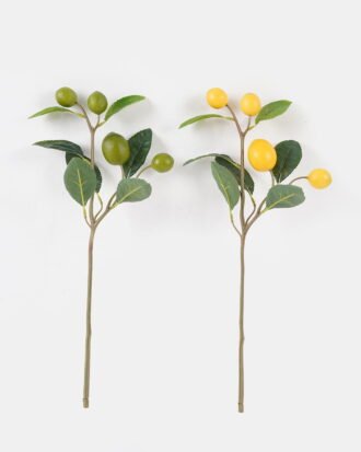 Artificial Flower 18*18*45cm Lemon  single stem GS-73324020 2024SEP YeahFlower is one of Chinese leading OEM manufacturers and exporters , supplying the silk flowers, wholesale artificial trees