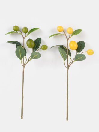 Artificial Flower 21*21*62cm Lemon  single stem GS-73324018 Single Flowers 3,000+ sqm showroom with thousands of artificial flowers, plants & trees ready for global sourcing.