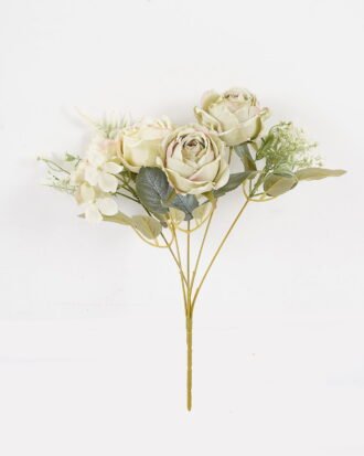 Artificial Flower 23*23*32cm Rose*5 bush GS-68024011-G1 2024SEP YeahFlower is one of Chinese leading OEM manufacturers and exporters , supplying the silk flowers, wholesale artificial trees