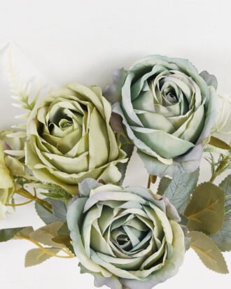 Artificial Flower 23*23*32cm Rose*5 bush GS-68024011-G2 2024SEP YeahFlower is one of Chinese leading OEM manufacturers and exporters , supplying the silk flowers, wholesale artificial trees