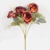 Artificial Flower 23*23*32cm Rose*5 bush GS-68024011-R1 Flowers Bush YeahFlower is one of Chinese leading OEM manufacturers and exporters , supplying the silk flowers, wholesale artificial trees