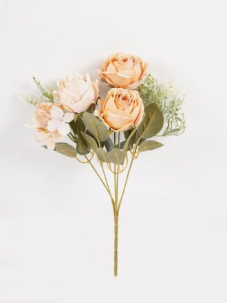 Artificial Flower 23*23*32cm Rose*5 bush GS-68024011-Y2 Flowers Bush 3,000+ sqm showroom with thousands of artificial flowers, plants & trees ready for global sourcing.