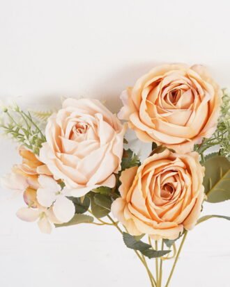 Artificial Flower 23*23*32cm Rose*5 bush GS-68024011-Y1 2024SEP YeahFlower is one of Chinese leading OEM manufacturers and exporters , supplying the silk flowers, wholesale artificial trees