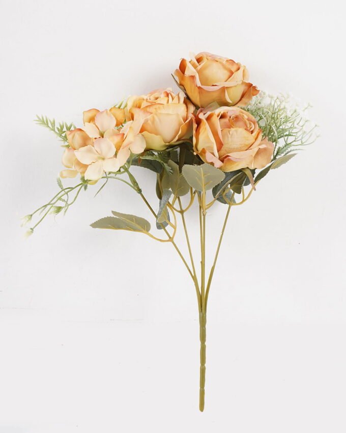 Artificial Flower 23*23*32cm Rose*5 bush GS-68024011-Y2 2024SEP YeahFlower is one of Chinese leading OEM manufacturers and exporters , supplying the silk flowers, wholesale artificial trees
