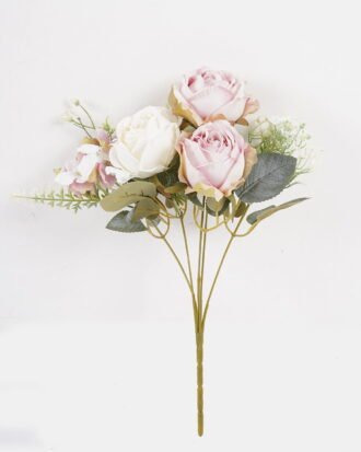 Artificial Flower 23*23*32cm Rose*5 bush GS-68024011-Z1 2024SEP YeahFlower is one of Chinese leading OEM manufacturers and exporters , supplying the silk flowers, wholesale artificial trees