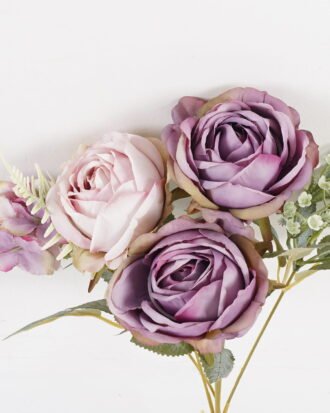 Artificial Flower 23*23*32cm Rose*5 bush GS-68024011-Z2 2024SEP YeahFlower is one of Chinese leading OEM manufacturers and exporters , supplying the silk flowers, wholesale artificial trees