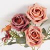 Artificial Flower 24*24*33cm Rose*5 bush GS-68024014-O1 2024SEP YeahFlower is one of Chinese leading OEM manufacturers and exporters , supplying the silk flowers, wholesale artificial trees