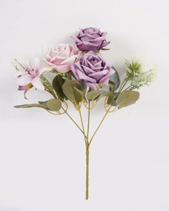 Artificial Flower 24*24*33cm Rose*5 bush GS-68024014-Z2 2024SEP YeahFlower is one of Chinese leading OEM manufacturers and exporters , supplying the silk flowers, wholesale artificial trees
