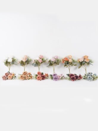 Artificial Flower 25*25*32cm Chrysanthemum*5 bush GS-68024013-Z2 Flowers Bush 3,000+ sqm showroom with thousands of artificial flowers, plants & trees ready for global sourcing.
