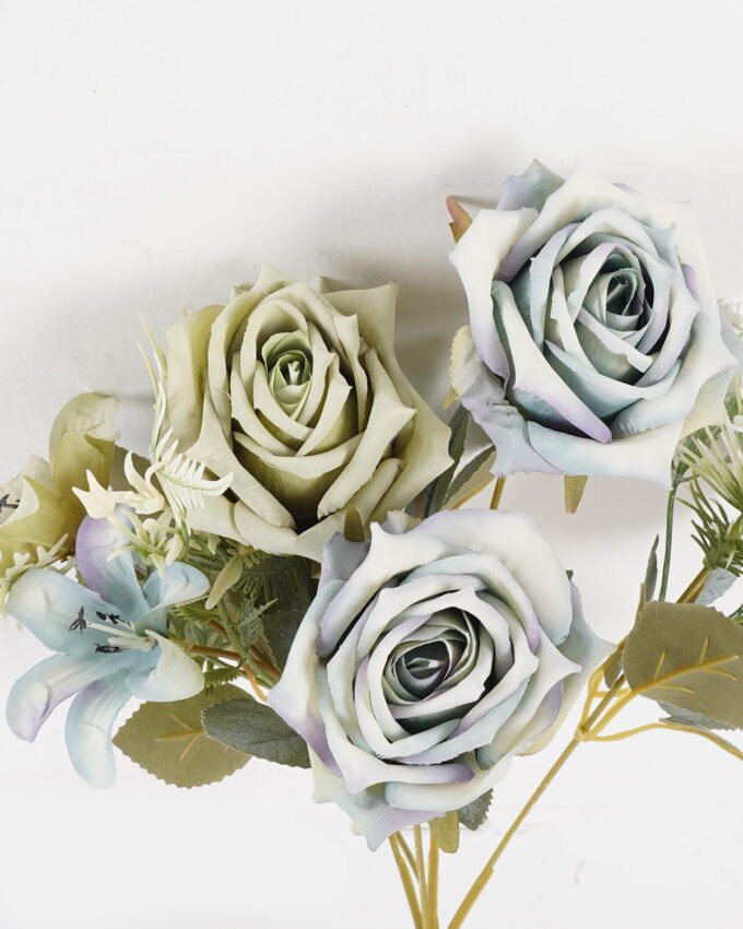 Artificial Flower 24*24*33cm Rose*5 bush GS-68024014 2024SEP YeahFlower is one of Chinese leading OEM manufacturers and exporters , supplying the silk flowers, wholesale artificial trees