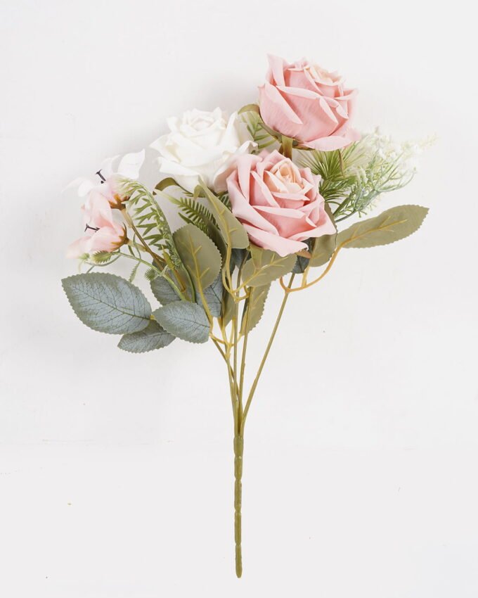 Artificial Flower 24*24*33cm Rose*5 bush GS-68024014 2024SEP YeahFlower is one of Chinese leading OEM manufacturers and exporters , supplying the silk flowers, wholesale artificial trees