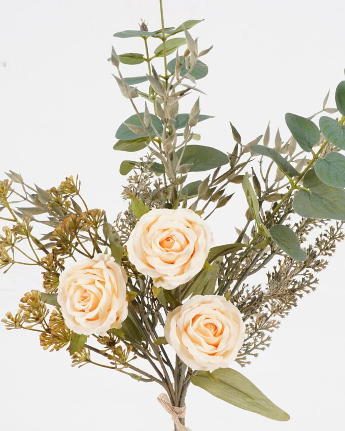 Artificial Flower 18*18*54cm Rose Eucalyptus *5 bundle GS-16824042-C1 2024SEP YeahFlower is one of Chinese leading OEM manufacturers and exporters , supplying the silk flowers, wholesale artificial trees