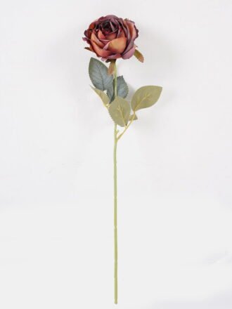 Artificial Flower 12*12*43cm Rose single stem GS-68024003-R1 Single Flowers 3,000+ sqm showroom with thousands of artificial flowers, plants & trees ready for global sourcing.