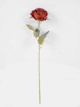 Artificial Flower 12*12*43cm Rose single stem GS-68024003-R2 Single Flowers 3,000+ sqm showroom with thousands of artificial flowers, plants & trees ready for global sourcing.