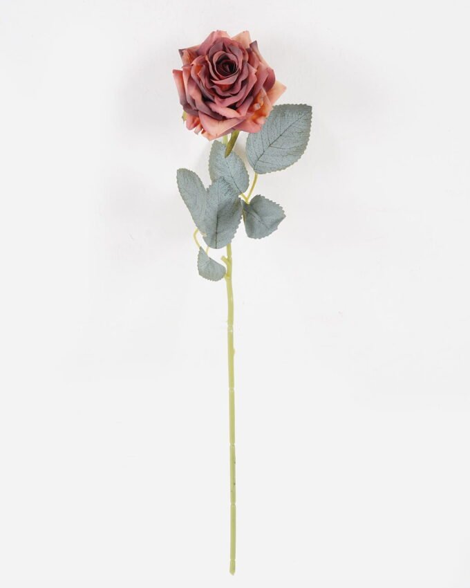 Artificial Flower 9*9*43cm Rose single stem GS-68024007-R3 Single Flowers 3,000+ sqm showroom with thousands of artificial flowers, plants & trees ready for global sourcing.