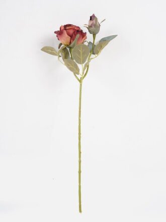 Artificial Flower 17*17*47cm Rose single stem GS-68024015-R2 Single Flowers 3,000+ sqm showroom with thousands of artificial flowers, plants & trees ready for global sourcing.