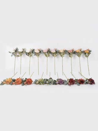Artificial Flower 17*17*47cm Rose single stem GS-68024015-G2 Single Flowers 3,000+ sqm showroom with thousands of artificial flowers, plants & trees ready for global sourcing.