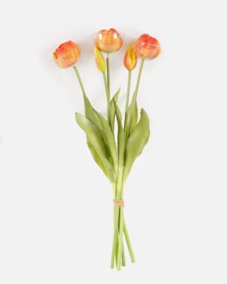 Artificial Flower 18*43CM Tulip bouquet*5 GS-41521015-O1-REV 2024SEP YeahFlower is one of Chinese leading OEM manufacturers and exporters , supplying the silk flowers, wholesale artificial trees