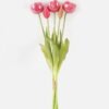 Artificial Flower 18*43CM Tulip bouquet*5 GS-41521015-P2-REV 2024Aug YeahFlower is one of Chinese leading OEM manufacturers and exporters , supplying the silk flowers, wholesale artificial trees