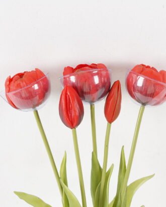 Artificial Flower 18*43CM Tulip bouquet*5 GS-41521015-R1-REV 2024SEP YeahFlower is one of Chinese leading OEM manufacturers and exporters , supplying the silk flowers, wholesale artificial trees
