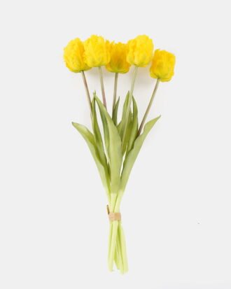 Artificial Flower 25*25*40cm Tulip bouquet *5 bundle GS-41524005-Y1 2024SEP YeahFlower is one of Chinese leading OEM manufacturers and exporters , supplying the silk flowers, wholesale artificial trees