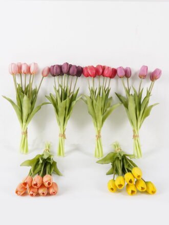 Artificial Flower 25*25*39cm  Tulip bouquet *7 bundle GS-41524004-Z1 Bouquet 3,000+ sqm showroom with thousands of artificial flowers, plants & trees ready for global sourcing.