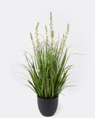 Artificial Grass 60*60*100cm Bellflower grass *7 in PP pot GS-29423004R-W1 2024SEP YeahFlower is one of Chinese leading OEM manufacturers and exporters , supplying the silk flowers, wholesale artificial trees