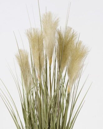 Artificial Grass 45*45*85 CM  Grass with feathers in pot GS-61922066-H3 2024SEP YeahFlower is one of Chinese leading OEM manufacturers and exporters , supplying the silk flowers, wholesale artificial trees