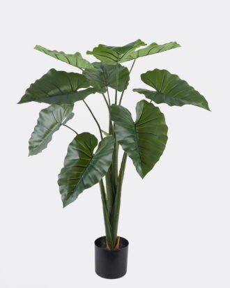Artificial Tree 67*67*106cm   Alocasia macrorrhiza in pp pot/*10 lvs GS-30424049 2024SEP YeahFlower is one of Chinese leading OEM manufacturers and exporters , supplying the silk flowers, wholesale artificial trees