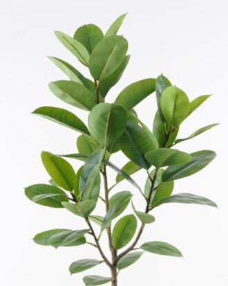 Artificial Tree 60*60*130cm Ficus elastica  in PP pot/46 Lvs GS-67724001KD 2024Aug YeahFlower is one of Chinese leading OEM manufacturers and exporters , supplying the silk flowers, wholesale artificial trees