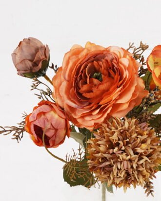 Artificial Flower 25*25*33cm Bolocephalus Rose *5 bush GS-57924006 2024Oct YeahFlower is one of Chinese leading OEM manufacturers and exporters , supplying the silk flowers, wholesale artificial trees