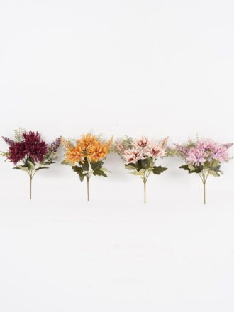 Artificial Flower 23*23*30cm Dahlia *6 bush GS-52824009 Flowers Bush 3,000+ sqm showroom with thousands of artificial flowers, plants & trees ready for global sourcing.