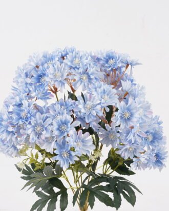 Artificial Flower 33*33*48cm Chrysanthemum *9 bush GS-62424001 2024Oct YeahFlower is one of Chinese leading OEM manufacturers and exporters , supplying the silk flowers, wholesale artificial trees