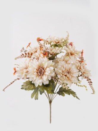 Artificial Flower 30*30*47cm Dahlia&Chrysanthemum *9 bush GS-52824005 Flowers Bush 3,000+ sqm showroom with thousands of artificial flowers, plants & trees ready for global sourcing.