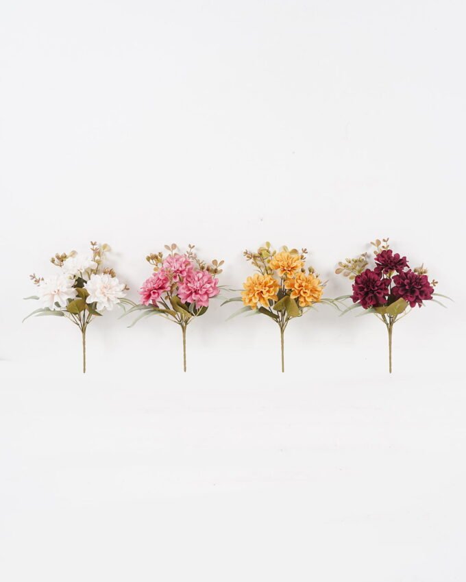 Artificial Flower 23*23*30cm Dahlia *6 bush GS-52824009 Flowers Bush YeahFlower is one of Chinese leading OEM manufacturers and exporters , supplying the silk flowers, wholesale artificial trees