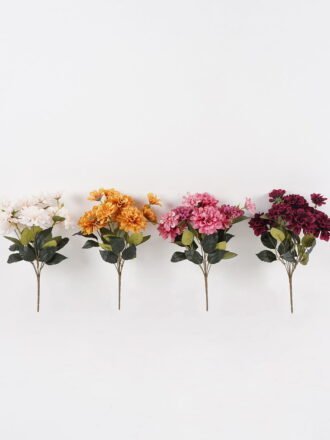 Artificial Flower 23*23*39cm Dahlia *7 bush GS-52824019-Y1 Flowers Bush 3,000+ sqm showroom with thousands of artificial flowers, plants & trees ready for global sourcing.