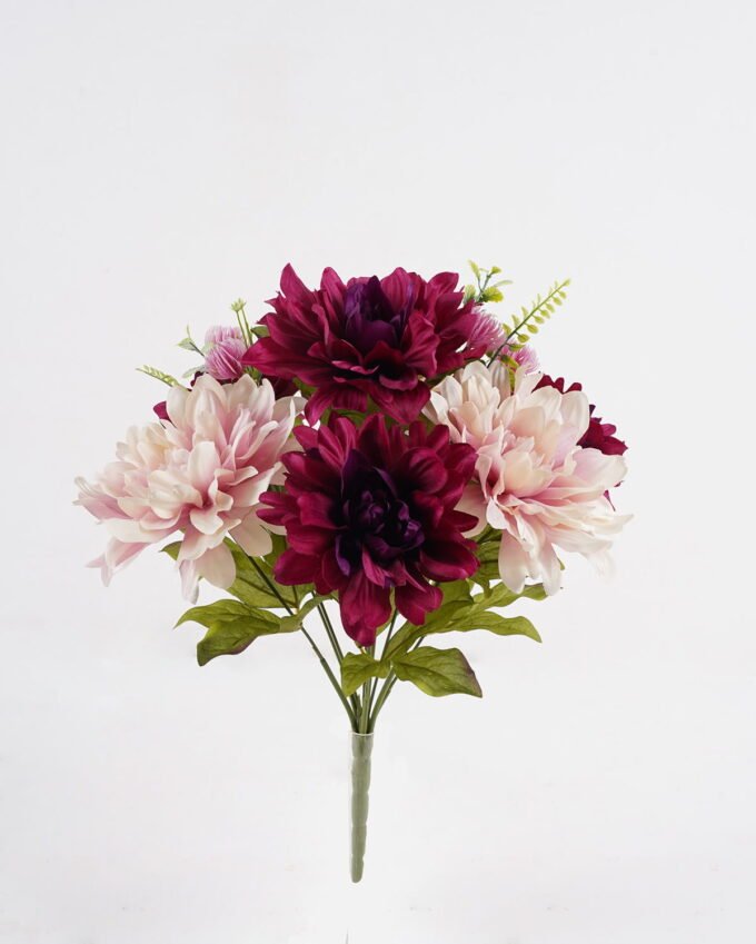 Artificial Flower 32*32*42cm Dahlia *9 bush GS-61524010 Flowers Bush YeahFlower is one of Chinese leading OEM manufacturers and exporters , supplying the silk flowers, wholesale artificial trees