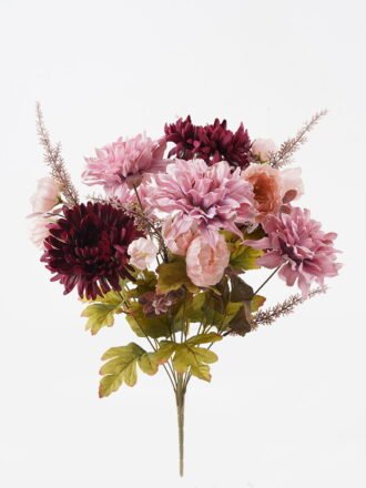 Artificial Flower 32*32*42cm Dahlia&Peony *9 bush GS-61524013 2024Oct YeahFlower is one of Chinese leading OEM manufacturers and exporters , supplying the silk flowers, wholesale artificial trees