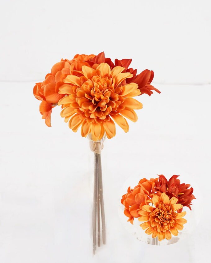 Artificial Flower 14*14*24cm Dahlia&Chrysanthemum&Hydrangea *3 bundle GS-61524036 Bouquet 3,000+ sqm showroom with thousands of artificial flowers, plants & trees ready for global sourcing.