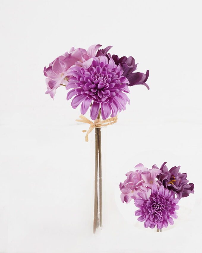 Artificial Flower 14*14*24cm Dahlia&Chrysanthemum&Hydrangea *3 bundle GS-61524036 Bouquet 3,000+ sqm showroom with thousands of artificial flowers, plants & trees ready for global sourcing.
