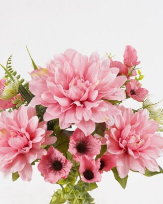 Artificial Flower 32*32*42cm Dahlia&Sakura *9 bush GS-61524016 2024Oct YeahFlower is one of Chinese leading OEM manufacturers and exporters , supplying the silk flowers, wholesale artificial trees