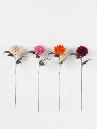 Artificial Flower 18*18*59cm Dahlia single stem GS-52824025-W1 Single Flowers 3,000+ sqm showroom with thousands of artificial flowers, plants & trees ready for global sourcing.
