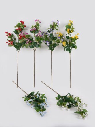 Artificial Flower 25*25*82cm Jasmine *3 single stem GS-42724004-R2 Single Flowers 3,000+ sqm showroom with thousands of artificial flowers, plants & trees ready for global sourcing.