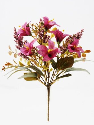 Artificial Flower 25*25*30cm Lily *6 bush GS-52824015 Flowers Bush 3,000+ sqm showroom with thousands of artificial flowers, plants & trees ready for global sourcing.