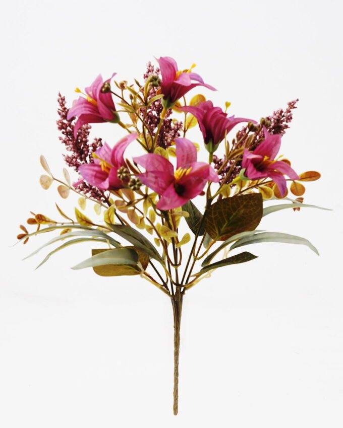 Artificial Flower 25*25*30cm Lily *6 bush GS-52824015-Z1 Flowers Bush YeahFlower is one of Chinese leading OEM manufacturers and exporters , supplying the silk flowers, wholesale artificial trees