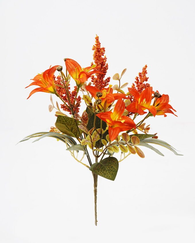 Artificial Flower 25*25*30cm Lily *6 bush GS-52824015 Flowers Bush YeahFlower is one of Chinese leading OEM manufacturers and exporters , supplying the silk flowers, wholesale artificial trees