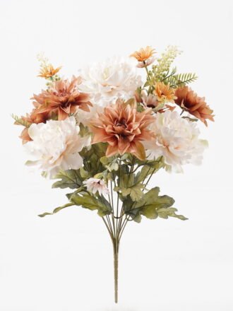 Artificial Flower 30*30*55cm Dahlia&Chrysanthemum *11 bush GS-52824002 Flowers Bush 3,000+ sqm showroom with thousands of artificial flowers, plants & trees ready for global sourcing.