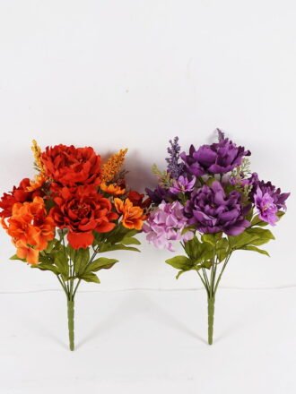 Artificial Flower 30*30*42cm Peony&Hydrangea *9 bush GS-61524029 Flowers Bush 3,000+ sqm showroom with thousands of artificial flowers, plants & trees ready for global sourcing.