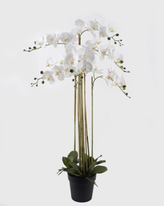 Artificial Flower 66*66*122cm Phalaenopsis *7 in PP pot GS-76324003 2024Nov YeahFlower is one of Chinese leading OEM manufacturers and exporters , supplying the silk flowers, wholesale artificial trees