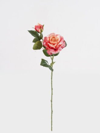Artificial Flower 18*18*66cm Rose *2 single stem GS-68124005 Single Flowers 3,000+ sqm showroom with thousands of artificial flowers, plants & trees ready for global sourcing.